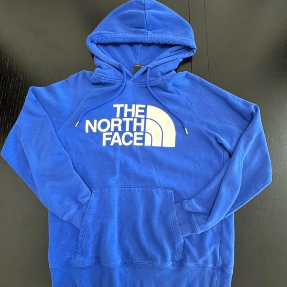 North Face Women S Royal‎ Blue Hoodie Pullover Sweatshirt Streetwear Athleisure